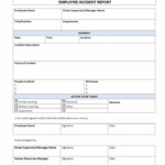 008 20Form Employee Incident Report20Ident Marine Automobile With Ohs