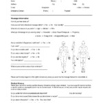 1 Page Massage Intake Form Client Salon Forms Welcome To Salon DG