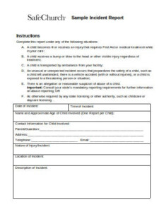 10 Church Incident Report Templates In PDF DOC Free Premium