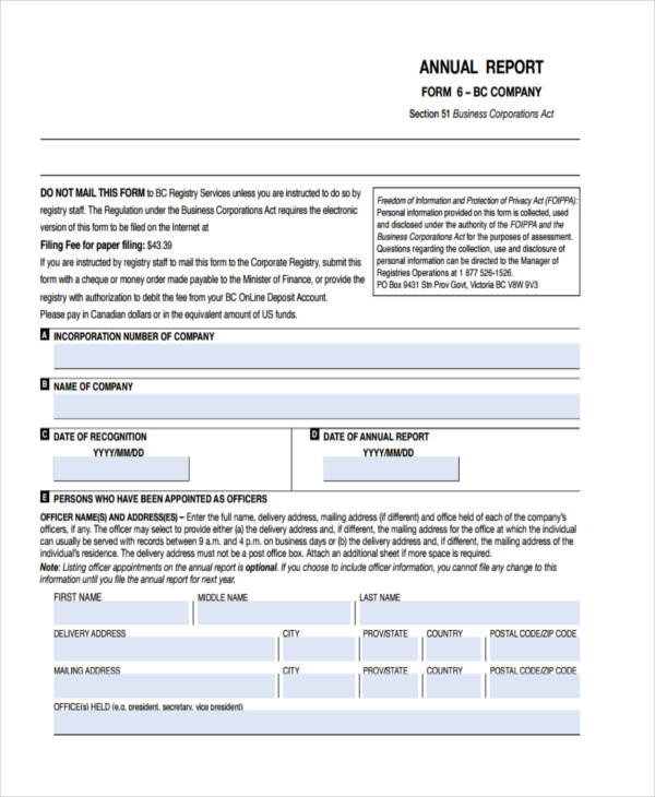 11 Annual Business Report Examples PDF Word Apple Pages Examples