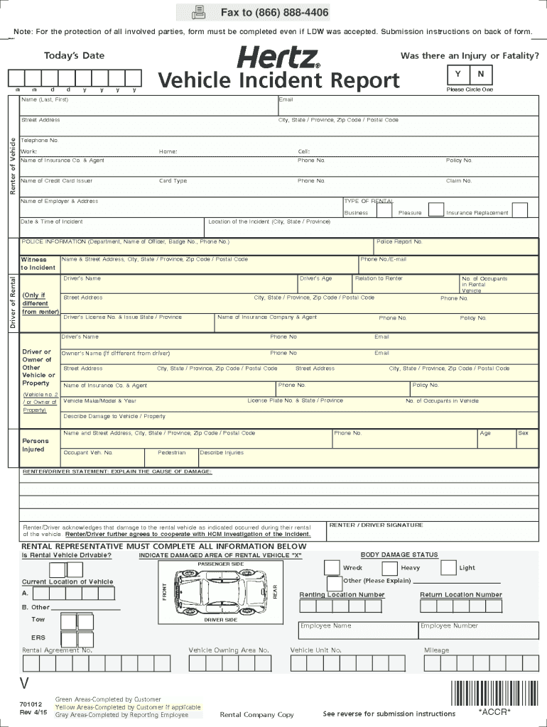 2015 2020 Form ACCR 701012 Fill Online Printable Fillable Blank 