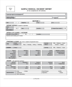 31 Sample Incident Report Templates PDF Docs Word Free Premium