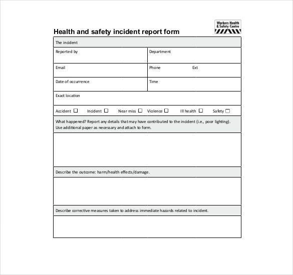 32 Incident Report Templates Free PDF Word Format Free Premium 