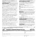 3537 LLC Form Payment For Automatic Extension For LLCs