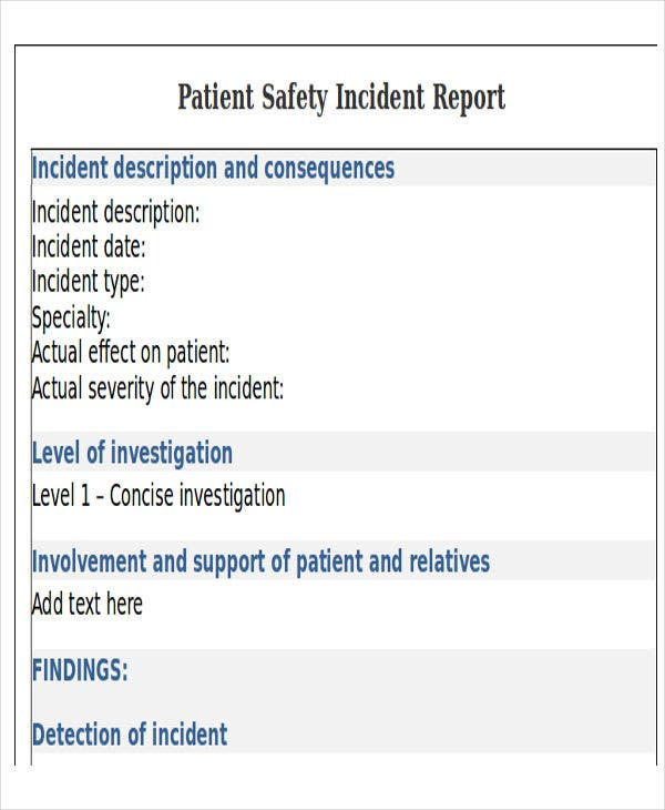 39 Incident Report Templates In Word Free Premium Templates