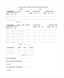 9 Payroll Report Templates Sample Templates