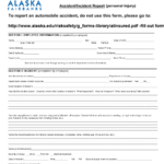 Accident Incident Report Form University Of Alaska Fairbanks Download