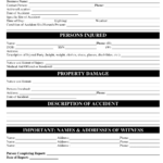 Accident Injury Report Form Download Printable PDF Templateroller