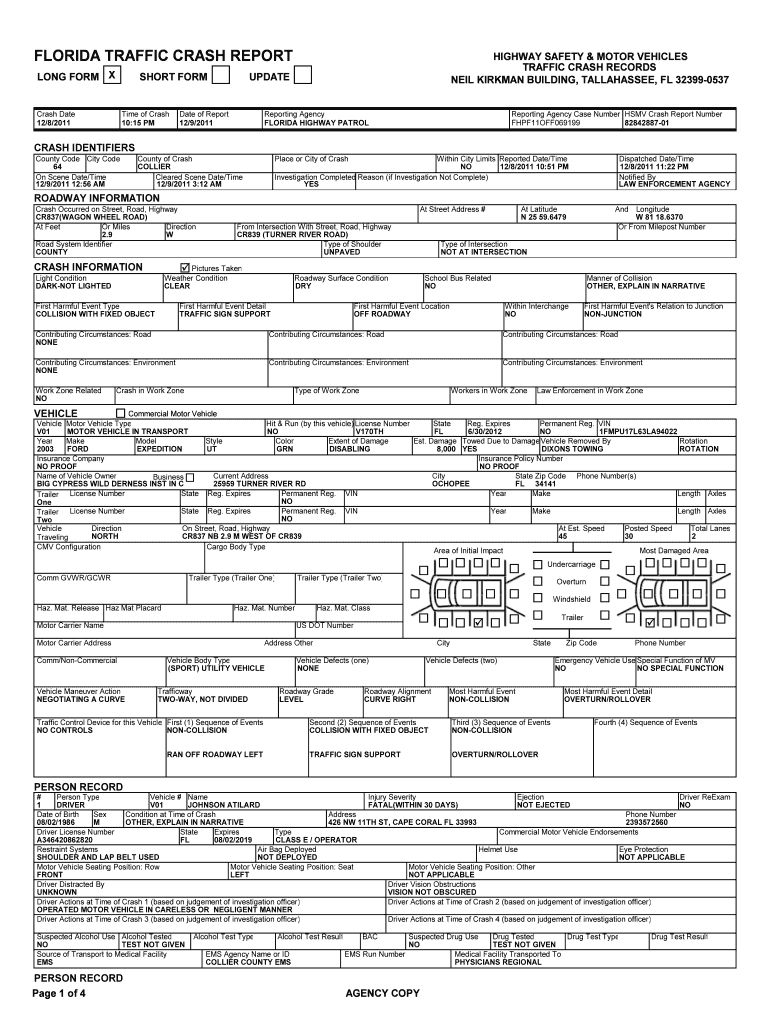 Accident Report Fill Online Printable Fillable Blank Pertaining To 