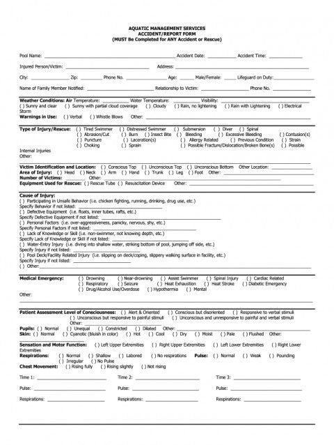 Accident Report Form Template Uk 3 Di 2020