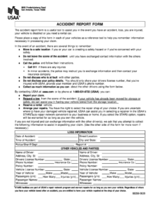 Accident Usaa Report Create Fill Online Printable Fillable Blank