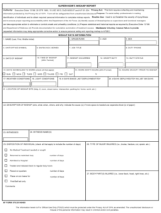 AF Form 978 Download Fillable PDF Supervisor s Mishap Report