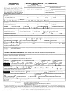 Arizona Report Injury Fill Online Printable Fillable Blank PdfFiller