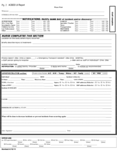 Athens County Ohio Unusual Incident Report Template Athens County