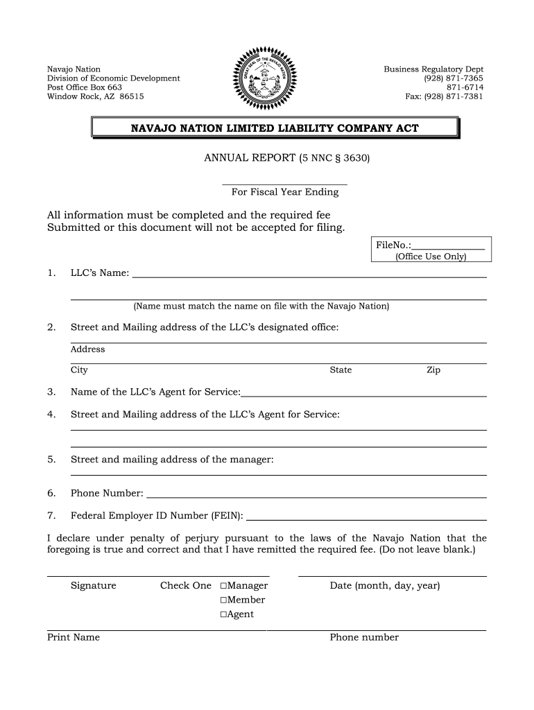 AZ Annual Report 5 NNC 3630 Fill And Sign Printable Template Online 