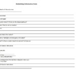Babysitting Form Template Template Sample