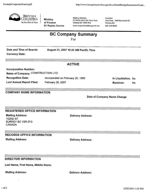 BC Company Summary JIMMY KWON LISA YUN DOMINION LENDING CENTRES