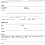 Behavior Incident Report Form Download Printable PDF Templateroller