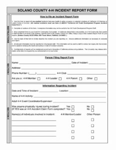 Blank Incident Report Form Best Of Best S Of Blank Medical Incident