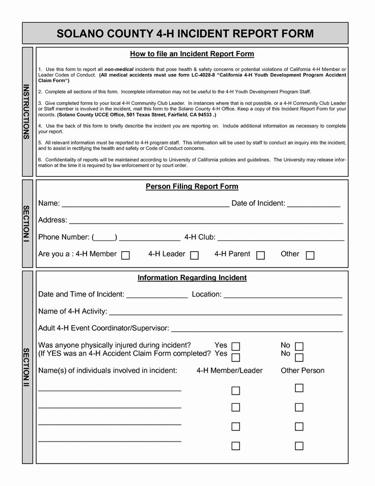 Blank Incident Report Form Best Of Best S Of Blank Medical Incident