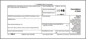 Cancellation Of Debt Form 1099 C MSI Credit Solutions