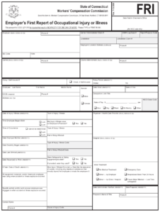 Connecticut Employer s First Report Of Occupational Injury Or Illness