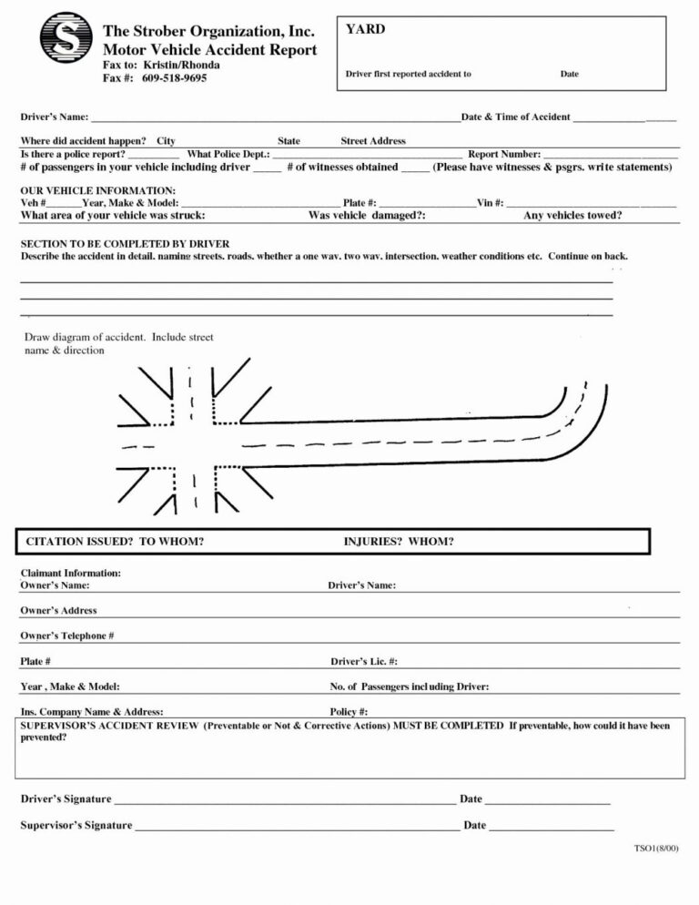 Construction Accident Report Form Sample Work Incident Intended For 