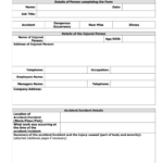 Construction Incident Report Template Fill Online Printable