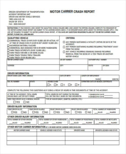 Designletterpress Missouri Motor Vehicle Accident Report