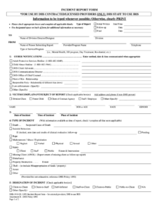 Dhs Form Incident Fill Online Printable Fillable Blank PdfFiller