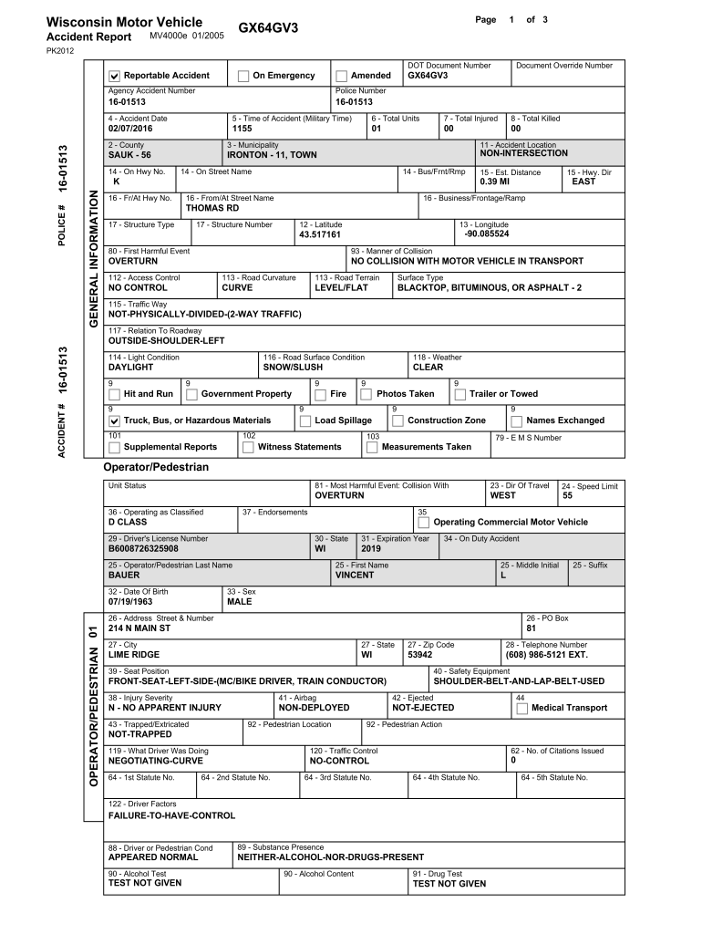 Dot Accident Report Fill Out And Sign Printable PDF Template SignNow