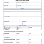 Employee Incident Report Is Your Company In Need For An With Incident
