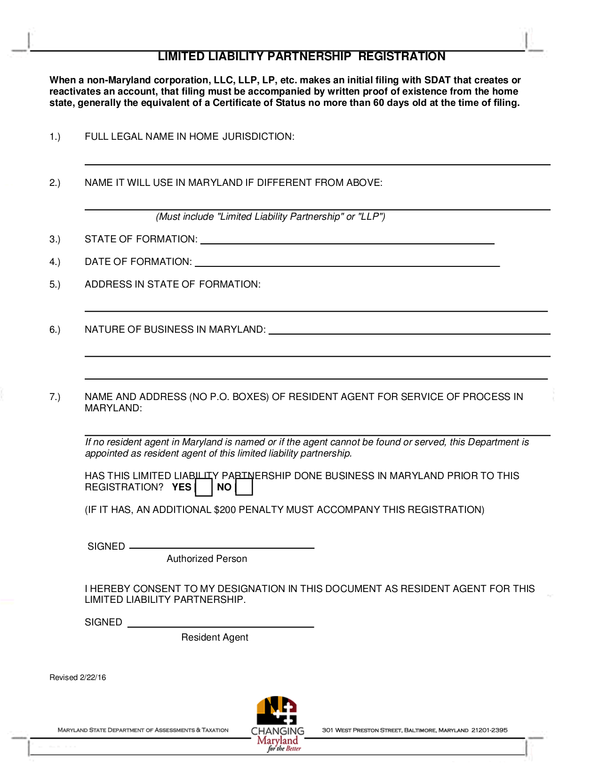 Fill Free Fillable Forms State Of Maryland