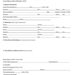 Fillable Accident Injury Report Form Printable Pdf Download