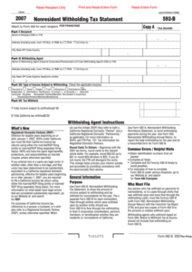 Fillable California Form 592 B Nonresident Withholding Tax Statement ...