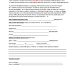 Fillable Campus Security Authority Incident Report Form Printable Pdf