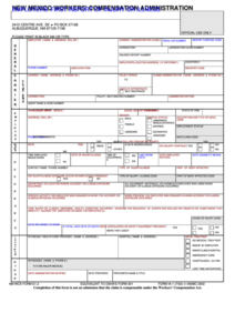 Fillable First Report Of Injury Printable Pdf Download