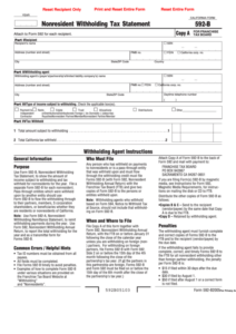 Fillable Form 592 B Nonresident Withholding Tax Statement 2005