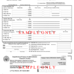Fillable Form Et 1 Sample Arkansas Excise Tax Return Printable Pdf
