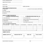 Fillable Form St 370 Special Events Sales Tax Report Schedule Form