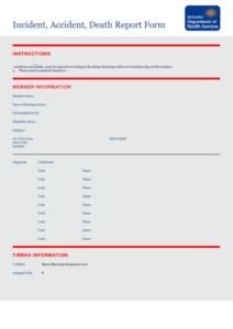 Fillable Incident Accident Death Report Form Arizona Department Of