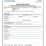 Fire Incident Report Templates At Allbusinesstemplates