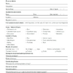 First Aid Incident Report Form Template 2 TEMPLATES EXAMPLE