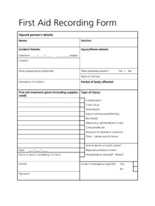 First Aid Registration Form Printable Fill Out And Sign Printable PDF