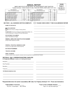 Form 1 Download Fillable PDF Or Fill Online Annual Report And Personal