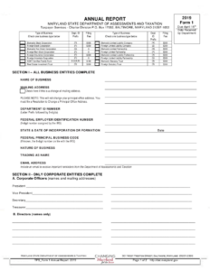 Form 1 Download Fillable PDF Or Fill Online Annual Report Business