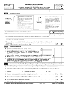 Form 1040 Schedule C EZ Net Profit From Business Sole Proprietorship