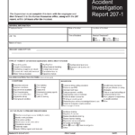 Form 207 1 Download Fillable PDF Or Fill Online Supervisor s Accident