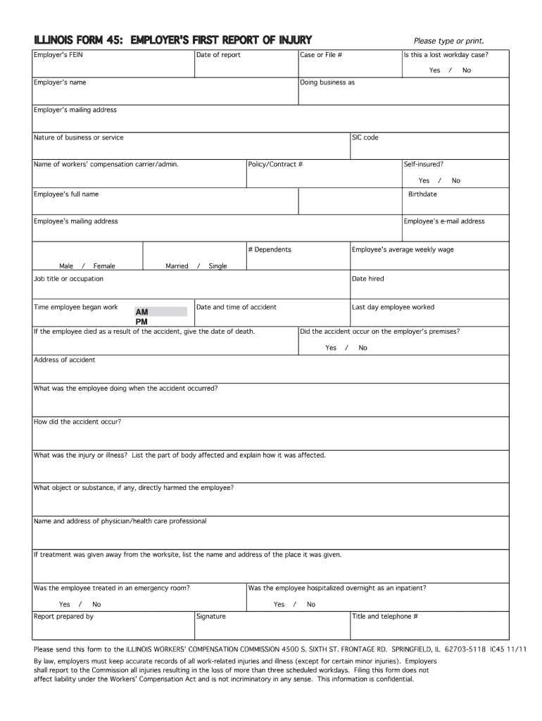 Form 45 Fill Out And Sign Printable PDF Template SignNow