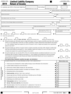 Form 568 Download Fillable PDF Or Fill Online Limited Liability Company